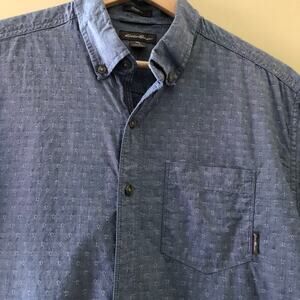 Eddie Bauer Shirt Classic Fit 100% Cotton Blue Size Men's Tall Large